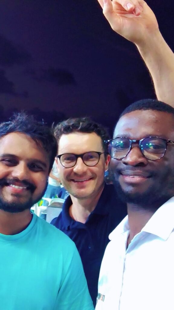 Supremo Mafufu Simão, founder of Global Trip Help, during an offshore 
operations assignment