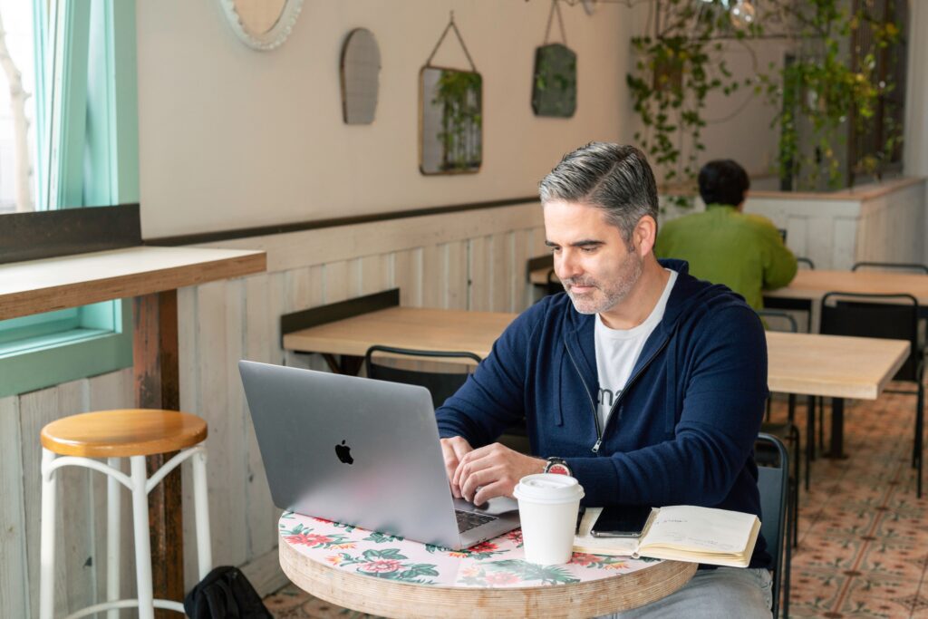 Digital nomad working remotely, covered by SafetyWing Nomad Insurance
