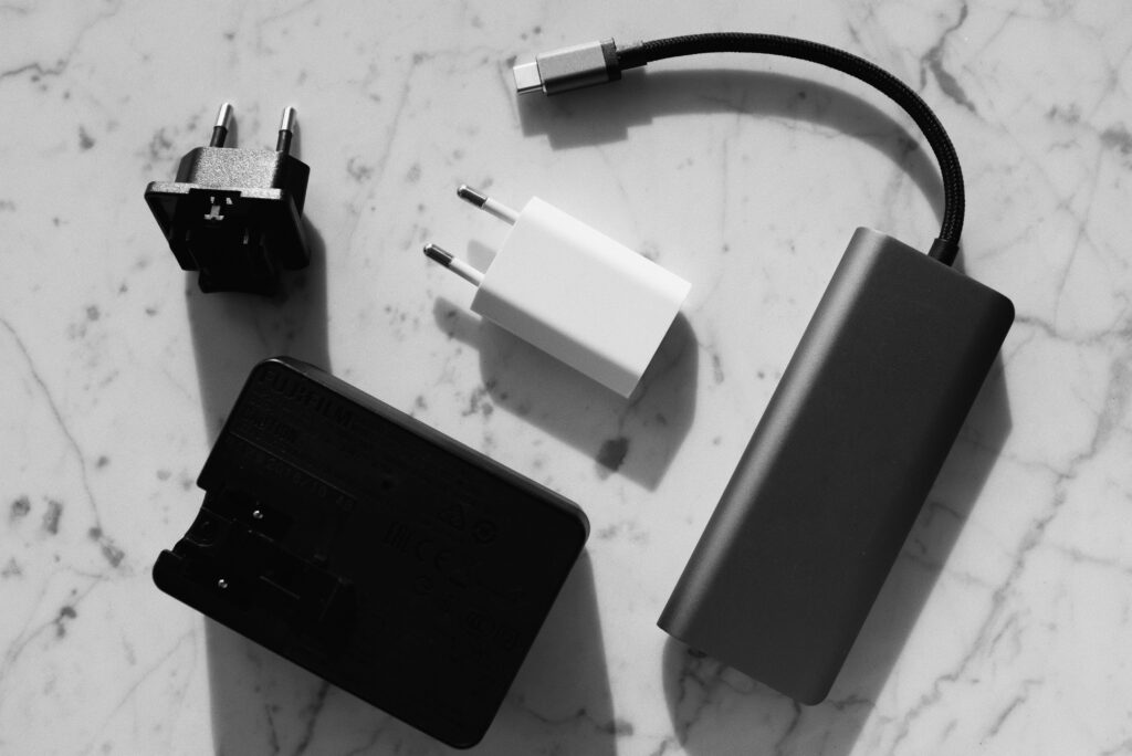 Universal travel adapter Type C and Type F for Angola power outlets